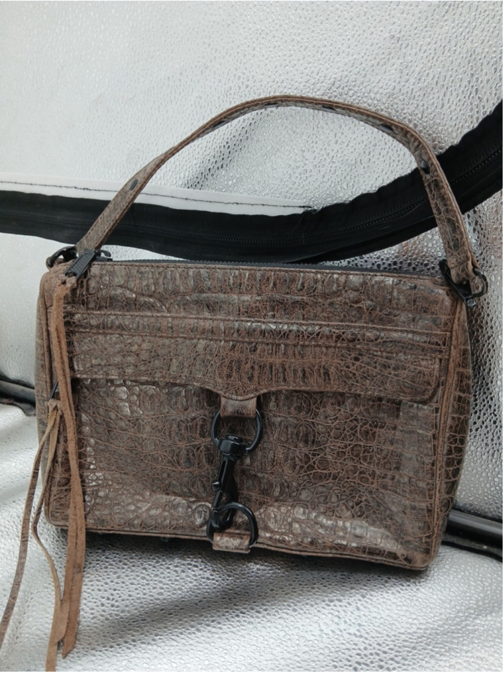 Rebecca Minkoff Brown Large Mac Altered Bag Purse